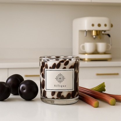 Wild Instinct collection -Black Plum & Rhubarb Scented Candle-2
