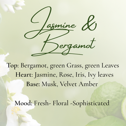 Iris Flute Scented Candle Jasmine & Bergamot (500ml)-3