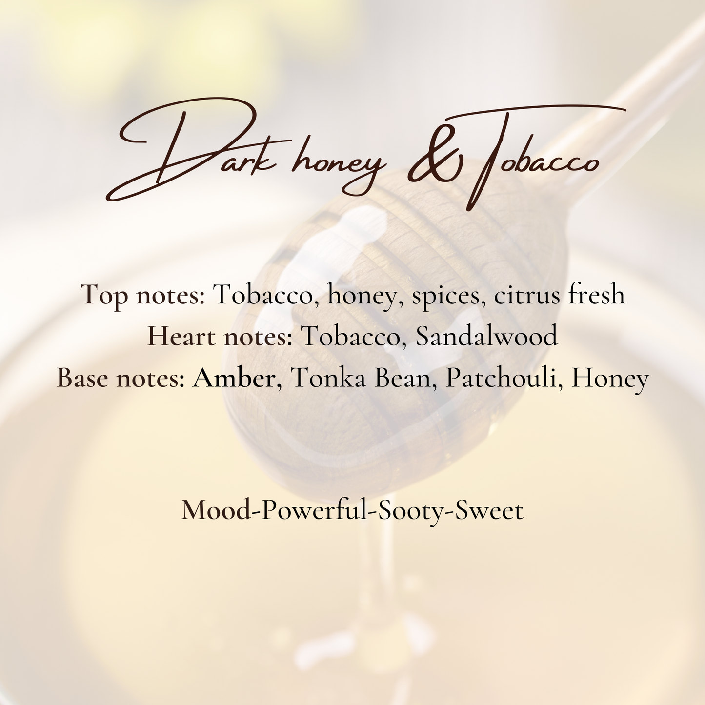 Wild Instinct collection -Dark Honey & Tobacco Scented Candle-4