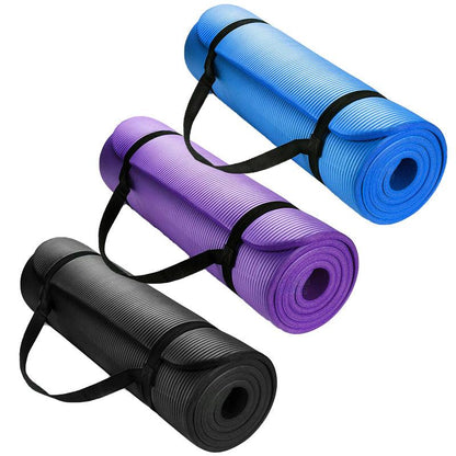10MM Thick Durable NBR Yoga Mat for Gym and Pilates